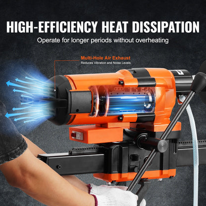 Kernbohrmaschine 0,8-11,8 Zoll Durchmesser 3500W Diamantkernbohranlage mit Ständer