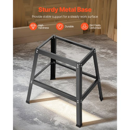 Bänkmonterat fräsbord 89x61 cm med staket i MDF-topp, dammuppsamlingsport