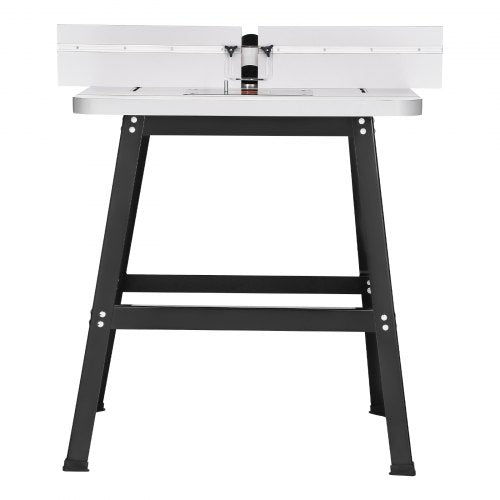 Bänkmonterat fräsbord 89x61 cm med staket i MDF-topp, dammuppsamlingsport