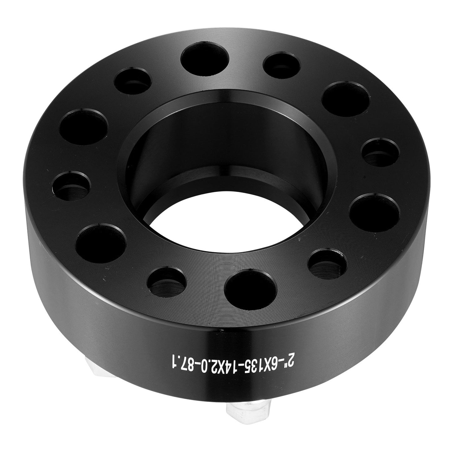 2" 6"x5.3" Wheel Spacers Wheel Adapters 6 Teeth Forged Spacers 4 PCS Black