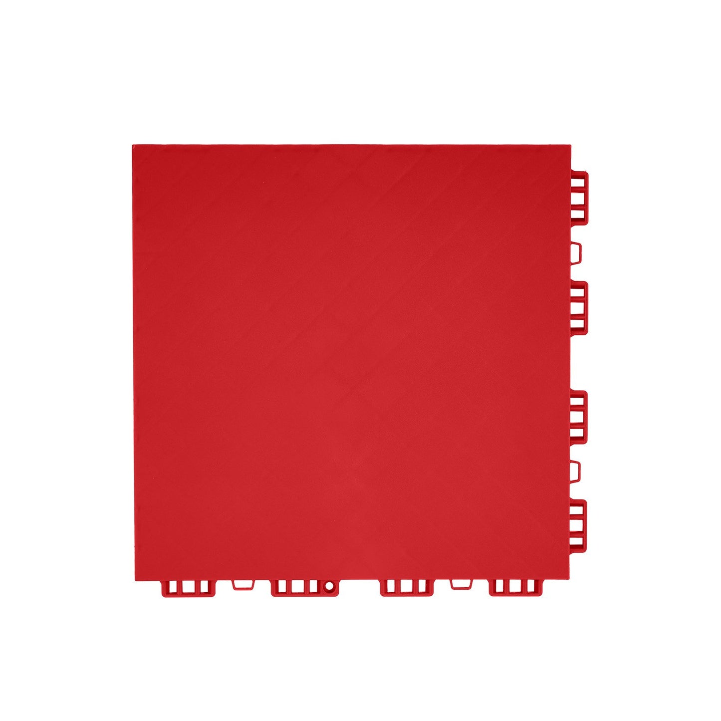 Gym Flooring Set 8 PCS Interlocking PP Puzzle Rubber Tiles Red