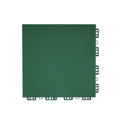Gym Flooring Set 8 PCS Interlocking PP Puzzle Rubber Tiles Green