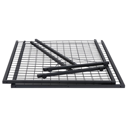 2' x 5,6' Grid Wall Panels Tower, 2-pack Wire Gridwall Display rack med T-base golvstående, dubbelsidiga Gridwall paneler för konsthantverksmässor, Retail Display med extra clips och krokar