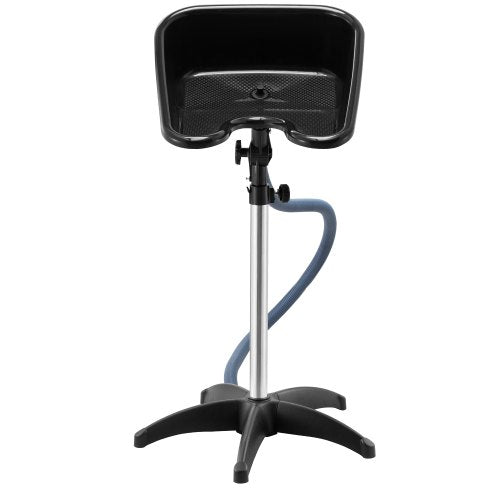 Bärbar Schamposkål, Schampovask med Justerbar Höjd och Vinkel, Salong Hårtvättsvask med Avloppsslang och Stjärnformad Stödbas för Barbershop Beauty Spa Center Hemmabruk |  EU