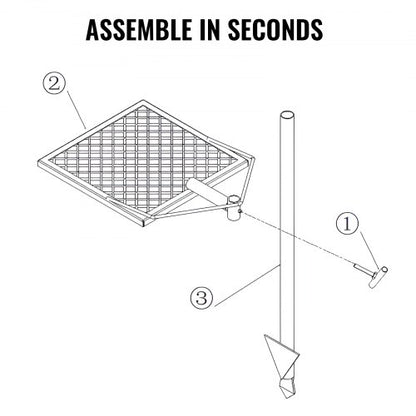 Rotatable Campfire Grill Heavy Duty Steel Open Fire Cooking Grate Adjustable | EU