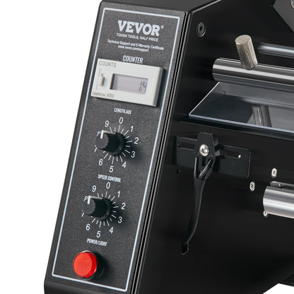 Automatisk etikettdispenser, bredd 0,6"-4,9"/15-125 mm, längd 0,1"-5,9"/3-150 mm, automatisk etikettavskiljare, etikettavskiljare, hastighetsjusterbar etikettapplikator, automatisk räkning 0-999999