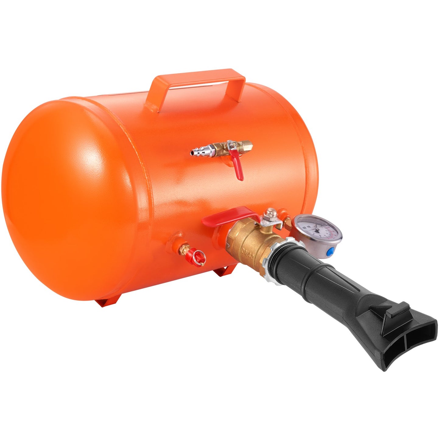 Tire Bead Blaster, 5 gallon/19L capacity, includes pressure gauge and handle, 145 PSI Max inflation tank, works between 85-116 PSI for cars, trucks and ATVs
