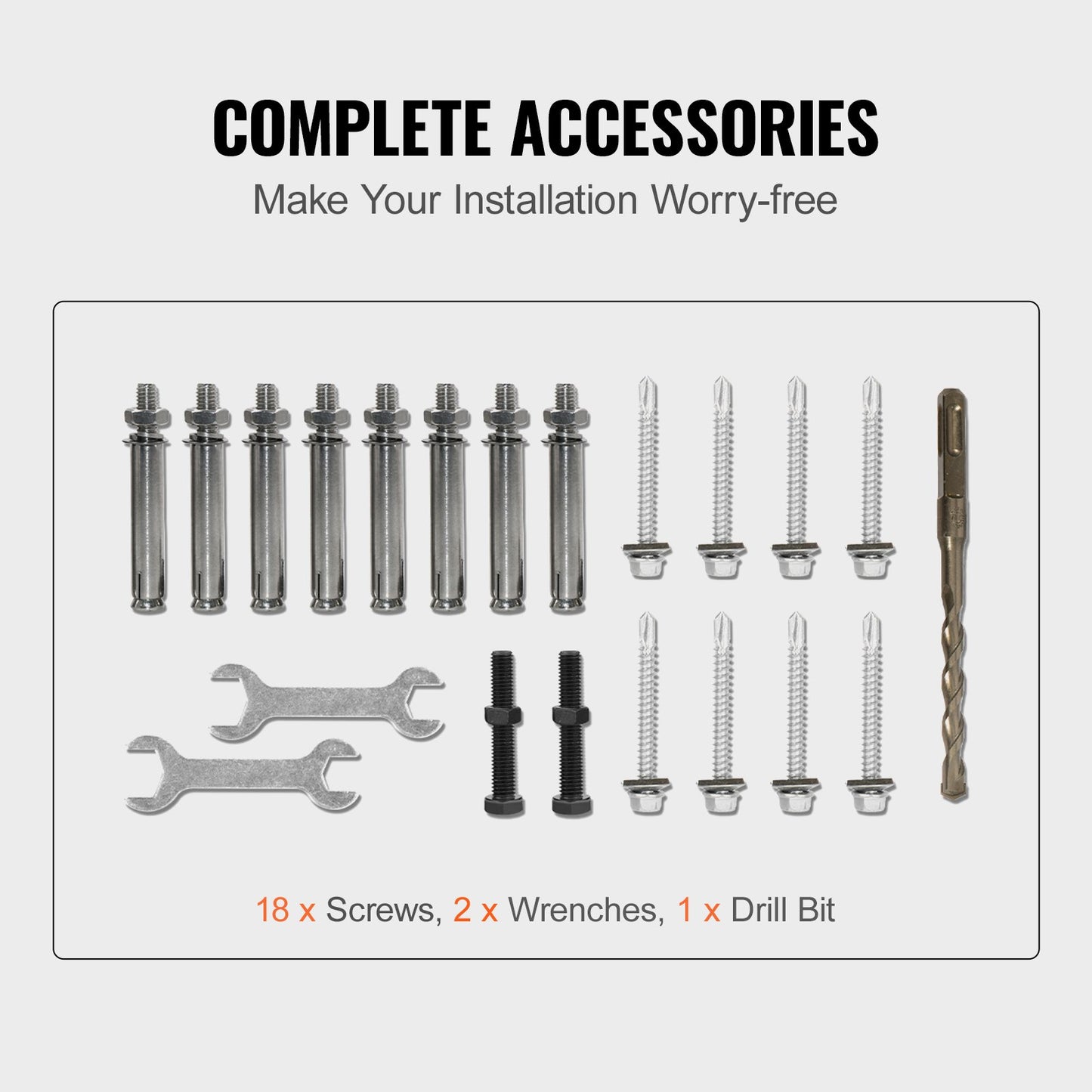 Wrought Iron Railing, Fits 2 or 3 Step Outdoor Stair Railing, Adjustable Porch Handrail, Black Transition Railing for Concrete Stairs or Wood Stairs with Installation Kit