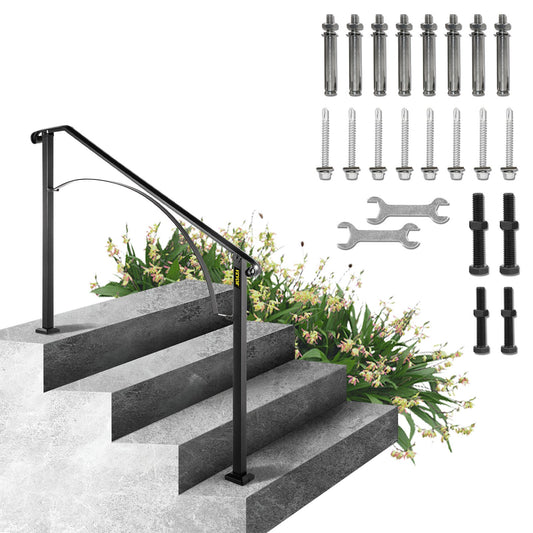 Handrail Arch #3 Fits 3 or 4 steps matte black