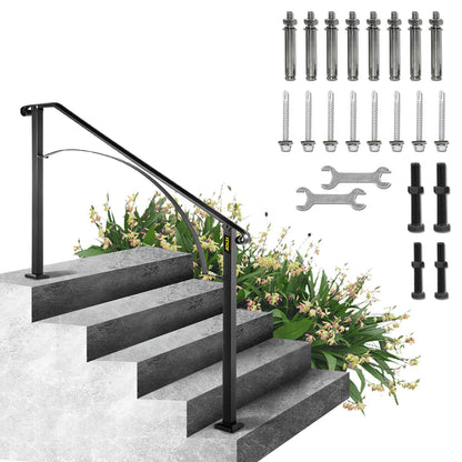 Arch #4 Handrail Fits 4 or 5 steps matte black