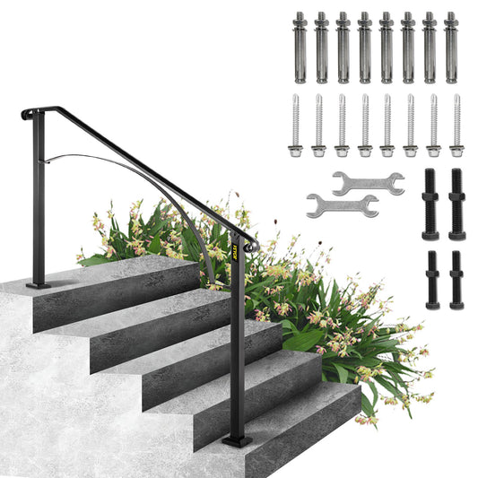 Arch #4 Handrail Fits 4 or 5 steps matte black