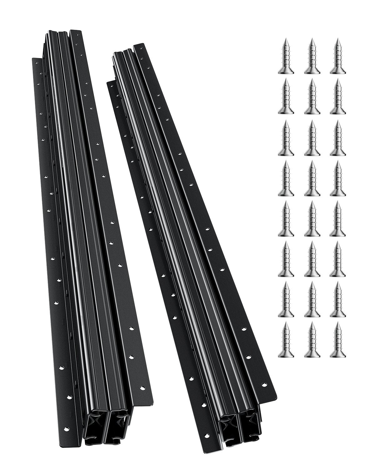 Undermount Drawer Slides 32 Inch Under Stair Cabinet Tracks 260 LB Load