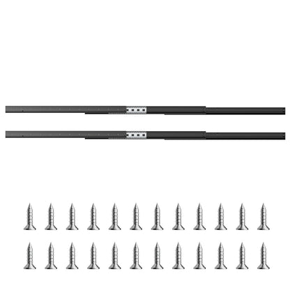 Undermount Drawer Slides 32 Inch Under Stair Cabinet Tracks 260 LB Load