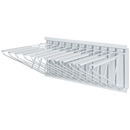 Wall Mount Blueprint Storage Rack Blueprint Hållare med 12 svängbara fästen