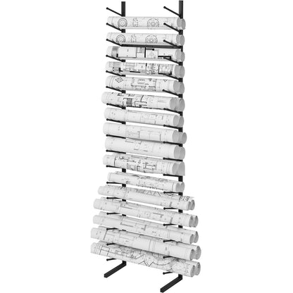 Blueprint förvaringsställ Vertikalt hängande affischdisplayställ 16-nivå