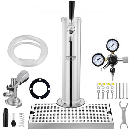 Single Tap Kegerator Tower Kit Kegerator Beer Tower &amp; A-System Keg Coupler | EU