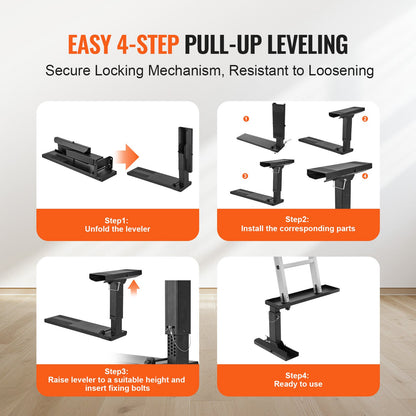 Ladder Leveller 29,8 L x 11,4-18 tum H Stödyta Vikningsstabilisator