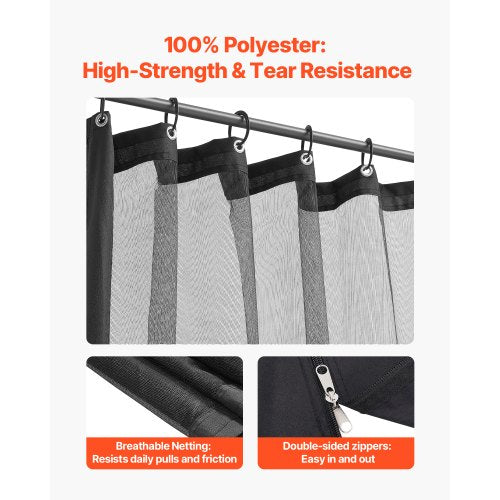 Replacement net for pavilions, net for 3.5x3.5x2.1m patio, net only | EU