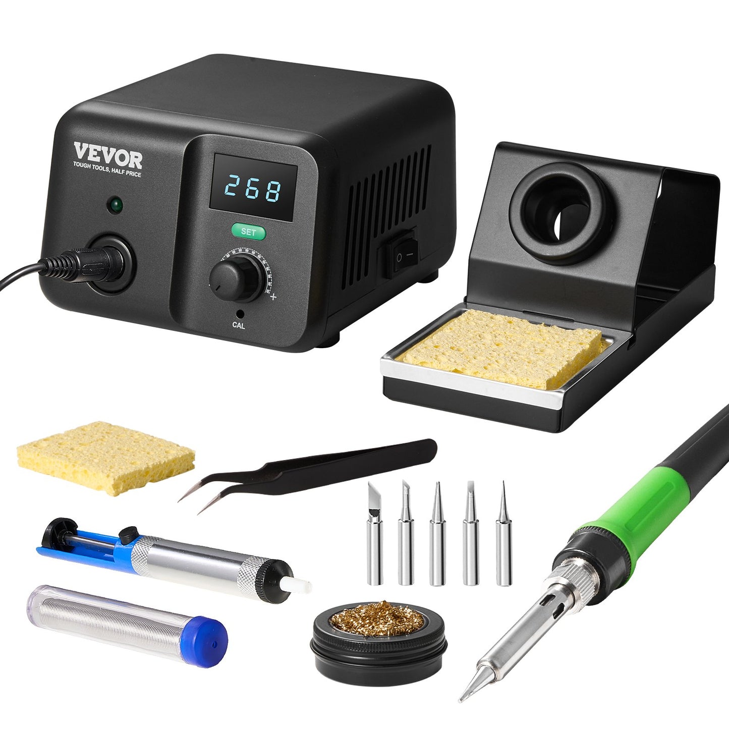 Soldering Iron Station 70W LCD Display Soldering Station Kit 122°F-932°F