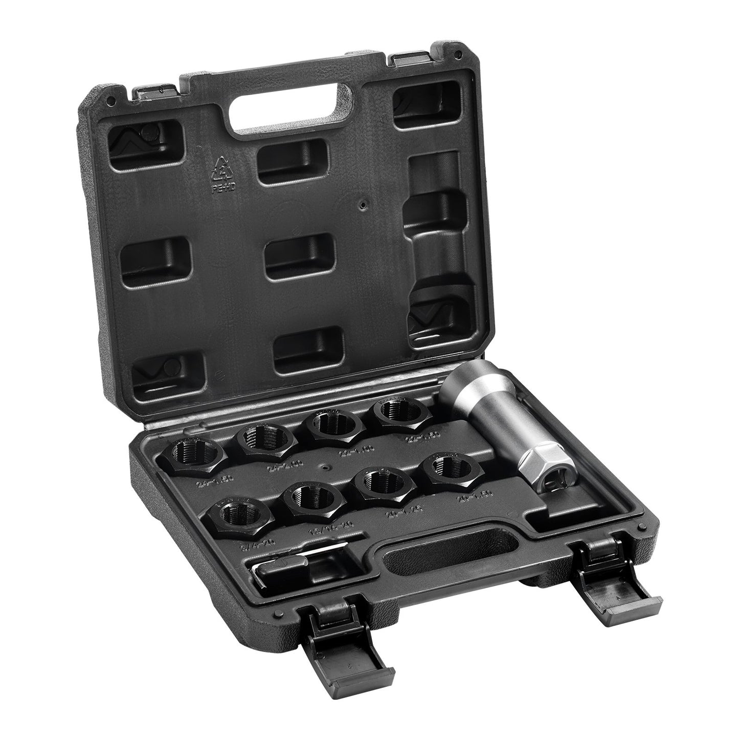 10ST axel Spindel Gänga Chaser Set Metrisk M20 M22 M24 UNF 13/16" 3/4