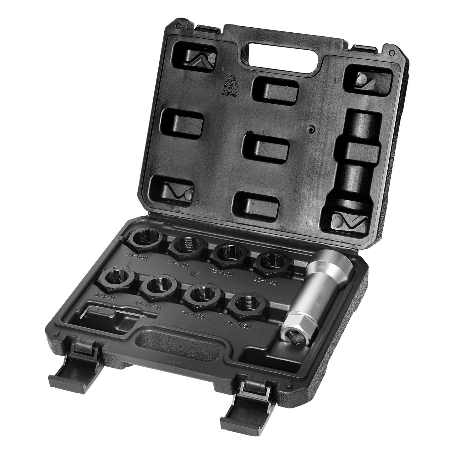 10ST axel Spindel Gänga Chaser Set Metrisk M20 M22 M24 UNF 13/16" 3/4