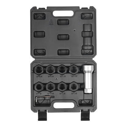 10ST axel Spindel Gänga Chaser Set Metrisk M20 M22 M24 UNF 13/16" 3/4