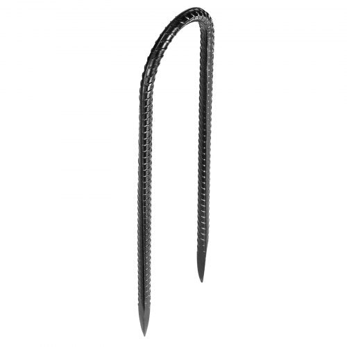 10-inch 12-pack rebar supports heavy duty U-shaped galvanized ground anchors