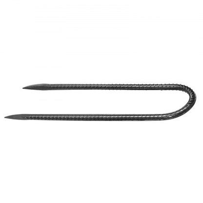 10-inch 12-pack rebar supports heavy duty U-shaped galvanized ground anchors