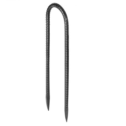 10-inch 12-pack rebar supports heavy duty U-shaped galvanized ground anchors