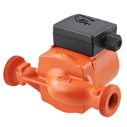 Vevor varmvattencirkulationspump Gjutjärnscirkulationspump 220V 92W, 60 L/min Max flöde, 6m Max huvudlyft, 1-1/2" gängad anslutning, 2°c till 110°c temperaturområde, tre justerbar flödeshastighet Lågt ljud