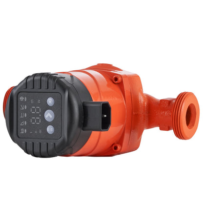 Hot Water Circulation Pump Energy Efficient High Efficiency Circulation Pump ECM Permanent Magnet Motor 220V 22W, 50 L/min Max Flow Rate, 4m Max Head Lift, 1-1/2" Threaded Connection, 5 Intelligent Control Modes Low Noise