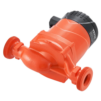 Hot Water Circulation Pump Energy Efficient High Efficiency Circulation Pump ECM Permanent Magnet Motor 220V 22W, 50 L/min Max Flow Rate, 4m Max Head Lift, 1-1/2" Threaded Connection, 5 Intelligent Control Modes Low Noise