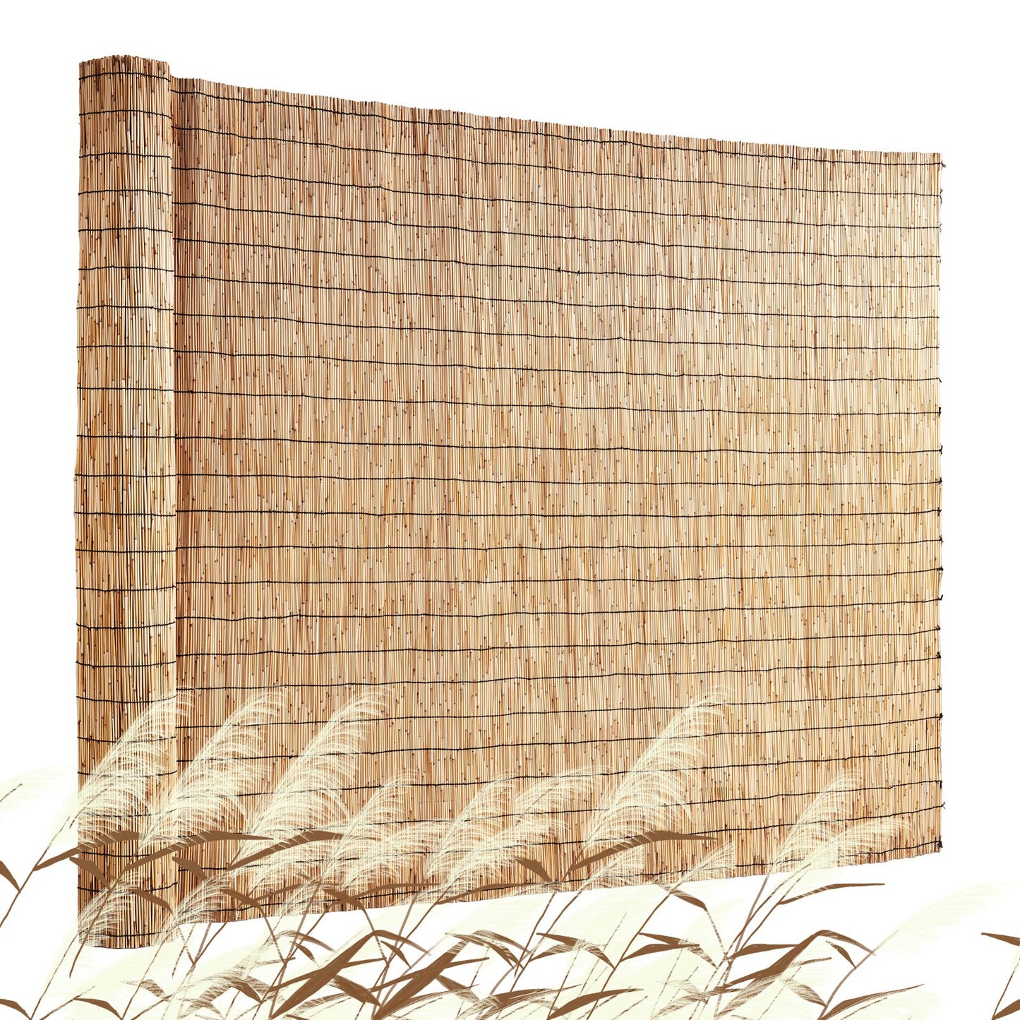 Reed Fence Bakgård Landscaping Sekretess Blind stängselskärm 16,4' x 4'