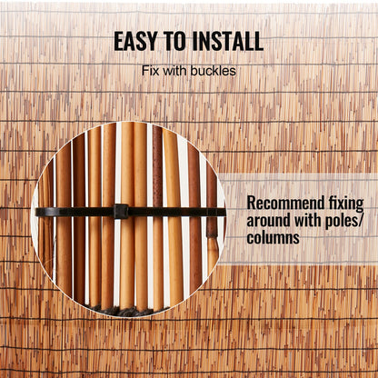 2-pack vassstaket Landscaping Privacy Blind stängselskärm 16,4' x 4'
