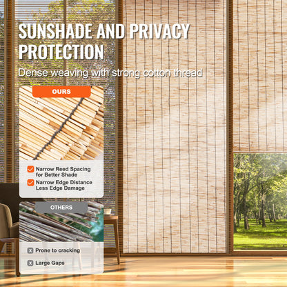 2-pack Reed Fence Landscaping Privacy Blind Fence Screen 16.4' x 4'