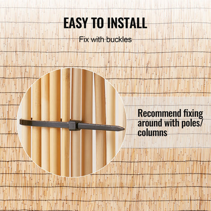 2-pack Reed Fence Landscaping Privacy Blind Fence Screen 16.4' x 4'