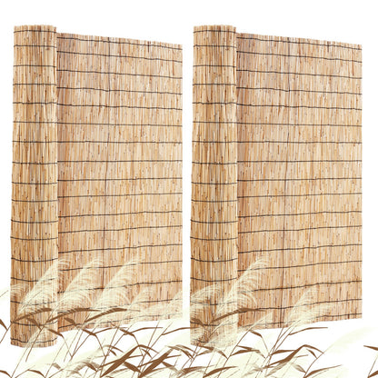 2-pack Reed Fence Landscaping Privacy Blind Fence Screen 16.4' x 4'