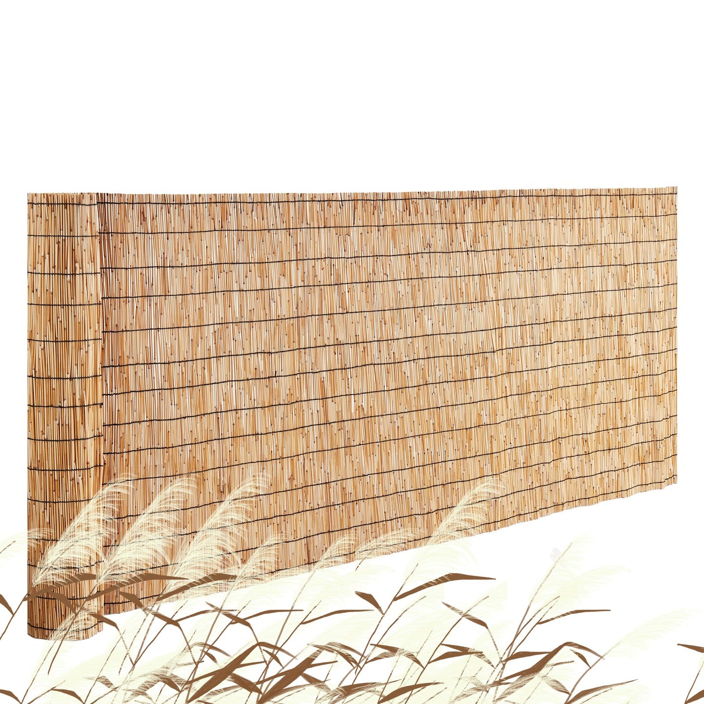 Reed Fence Bakgård Landscaping Sekretess Blind stängselskärm 9,8 tum x 3,3 tum