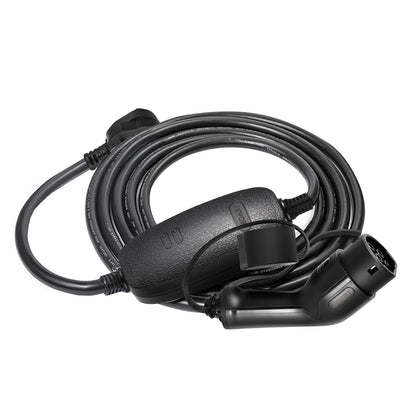 Bärbar elbilsladdare, typ 2 10A, elfordonsladdare 6 meter laddningskabel med UK 3-stiftskontakt, IP66 Max vattentät nivå, 3kW 250V IEC 62196-2 Home EV Laddningsstation med bärväska, CE