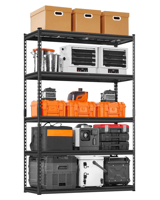 Storage Shelves 5-Tier Adjustable Heavy Duty Garage Shelf 2500 lbs
