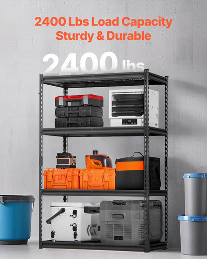 Storage Shelves 4-Tier Adjustable Heavy Duty Garage Shelf 2400 lbs