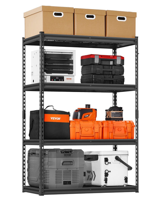 Storage Shelves 4-Tier Adjustable Heavy Duty Garage Shelf 2400 lbs