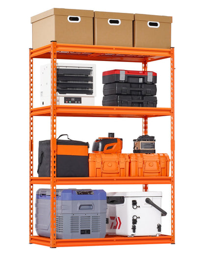 Förvaringshyllor 4-vånings justerbar Heavy Duty garagehylla 2400 lbs