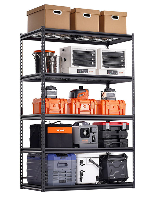Förvaringshyllor 5-vånings Justerbar Heavy Duty Garagehylla 3000 lbs