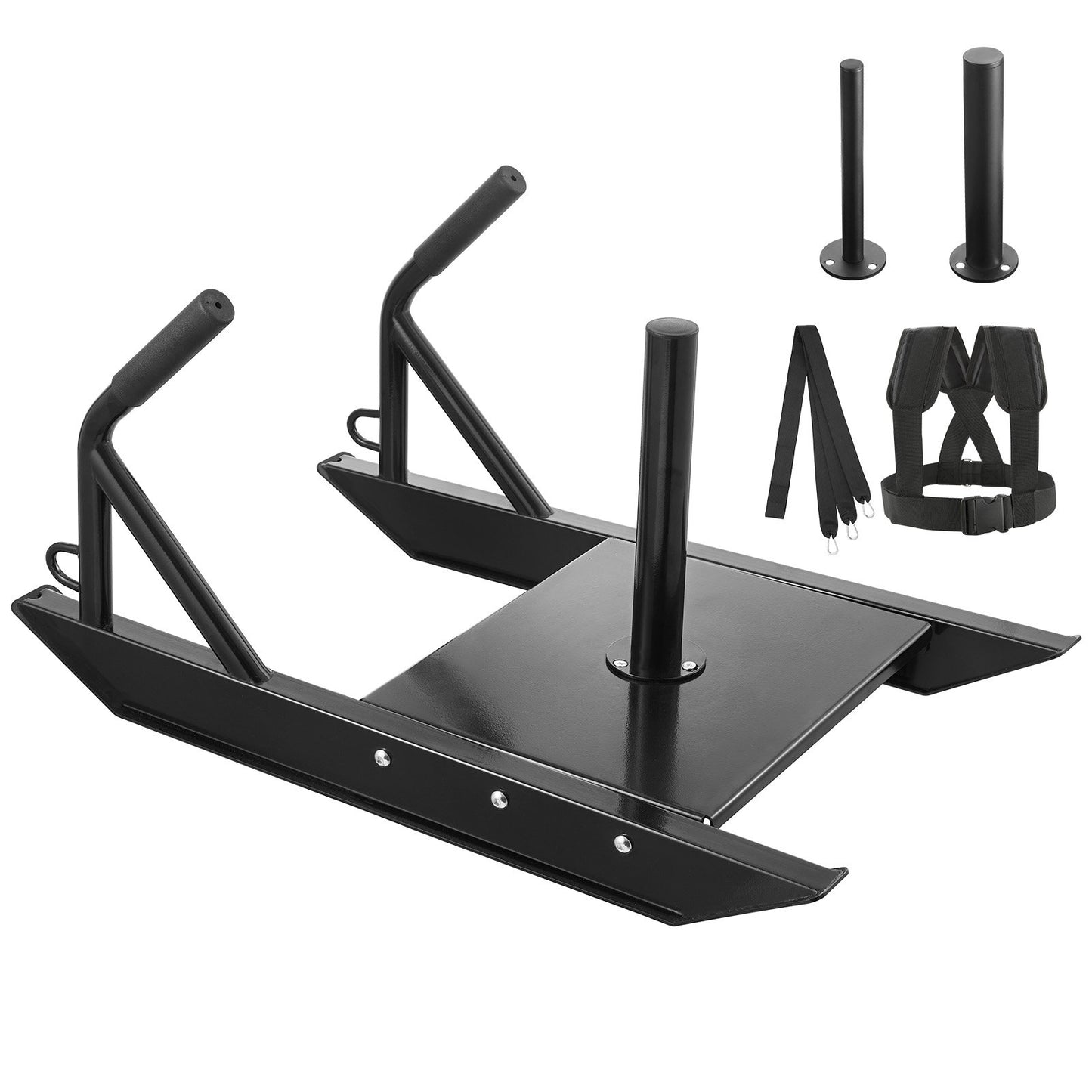 Weight Power Pull Push Sled Fitness Strength Speed Training Sled Black