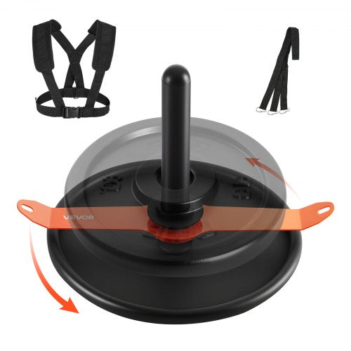 Vikt Power Pull Push Sled Träningsskola Fitness Träningsskola Orange Svart
