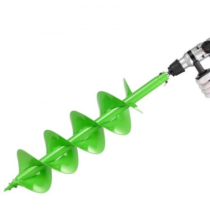 Auger Drill 7.87 x 31.1 Inch Soil Spiral Post Hole Digger Planting Tool