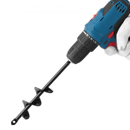 Auger Drill 1.57 x 8.67 Inch Soil Spiral Post Hole Digger Planting Tool