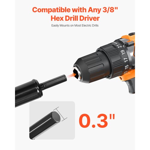 Auger Drill 3.15 x 11.4 Inch Soil Spiral Post Hole Digger Planting Tool