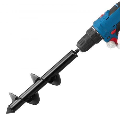 Auger Drill 3.15 x 11.4 Inch Soil Spiral Post Hole Digger Planting Tool